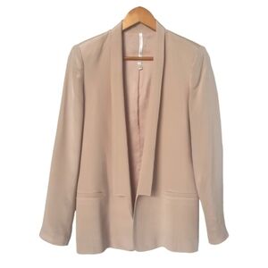 Truth And Pride Silk Blazer Womens S Contemporary Open Front Business Casual